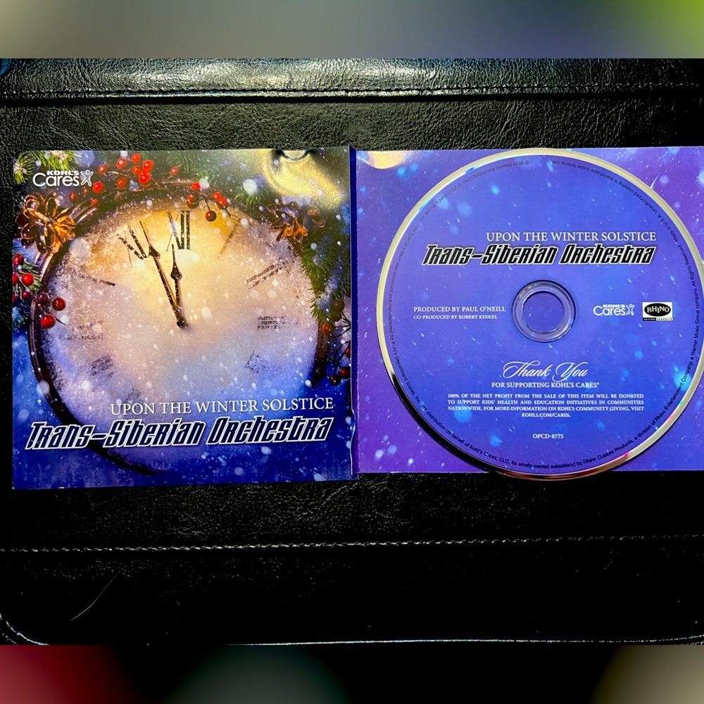 Kohl’s cares Holiday music CD by Trans-Siberian Orchestra, 2013.